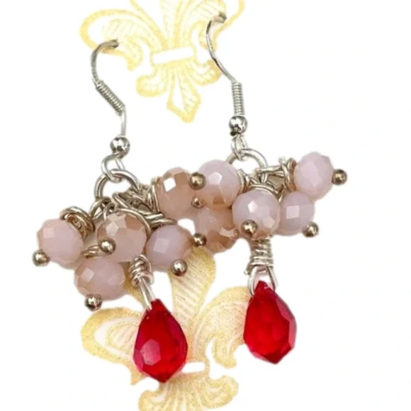 𝅺SWAROVSKI Sterling Silver Earrings Swarovski Briolettes Handcrafted